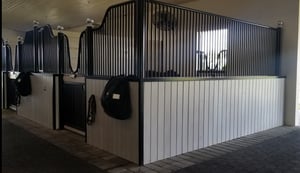 HDPE wood stall front