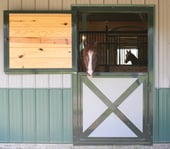 Dutch Door with crossbucks, metal inserts & interior wood fill p. 41 (E)