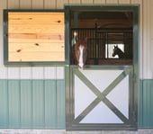 Dutch Door with crossbucks, metal inserts & interior wood fill p. 41 (E)