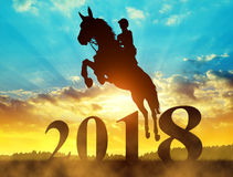2018 jumping horse new year