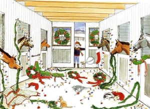 Chaos christmas at the barn