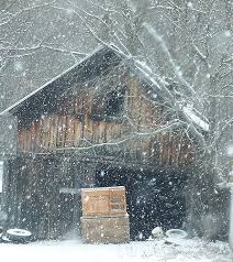 barn in snow photography blogger