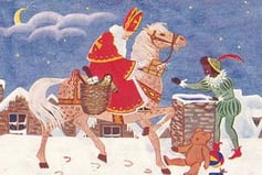 christmas sinterklass and white horse 12-18-18