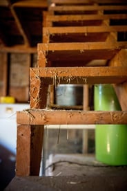 hay barn stairs