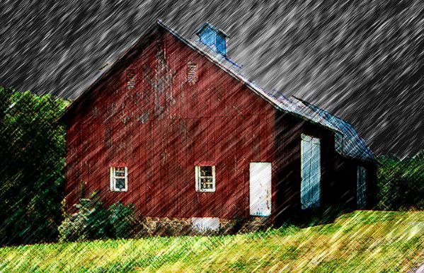 barn in rain stormy PC FineArtAmerica 11-6-18